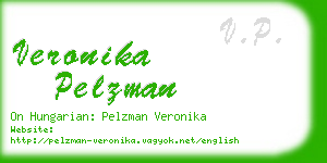 veronika pelzman business card